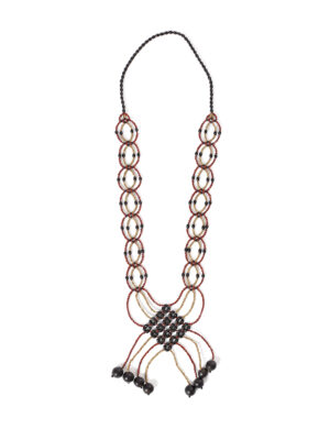 Púgku Necklace <br> Beige, Red & Black